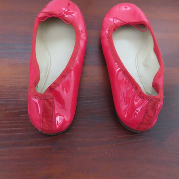 J.Crew Red Patent Leather Ballet Shoes Size 5 - Picture 6 of 10